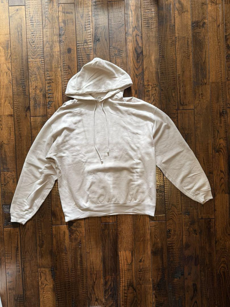 Auralee Beige Sweat Parker 4 Lightweight Pullover Hoodie Auralee Beige Sweat Parker 4 Lightweight Pullover Hoodie