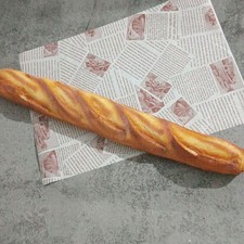 Decorative Fake Bread Model 45X6X3cm PU Baguette for Home Decoration