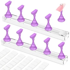 	Nail Stand for Press Ons Nail Holder for Painting Nails Magnetic Fake Nail	