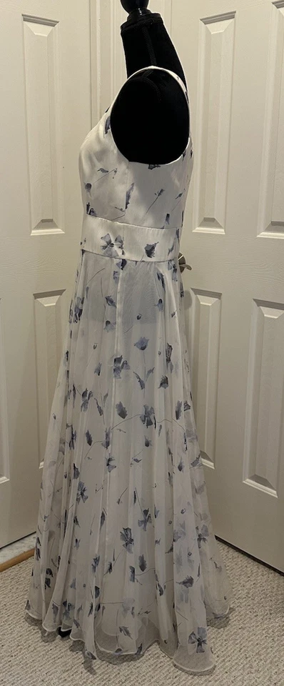 Vestido de seda vintage Giorgio Armani, estampado floral acuarela talla 46/US 12 Foto 2 de 4