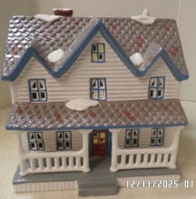 Dept 56 Snow Village Farm House 5089-0 Christmas Ceramic House VTG 1987