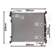 VAN WEZEL Wasserkühler Motorkühler Alu für Mercedes-Benz M-Klasse 166 ML 350 VAN WEZEL Wasserkühler Motorkühler Alu für Mercedes-Benz M-Klasse 166 ML 350