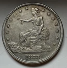 New Listing1878 S Trade Dollar Silver Coin, Cleaned