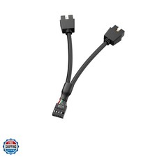 Motherboard 9pin .0 to Dual 9pin Extension Cable, 9 pin to 2 9 pin Splitter...