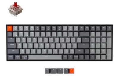 Keychron K4 96% Layout 100 Keys Wireless Bluetooth 5.1/Wired USB Mechanical Ga..