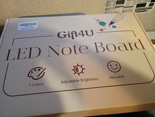 LED Note Board with Color Night Lamp Creative Rewritable Anniversary Gift Desk