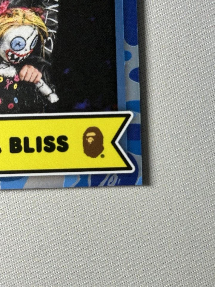 Alexa Bliss 2025 Topps WWE x BAPE Blue Camo Foil /150 - Image 4 of 4