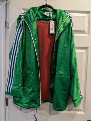 Adidas Nwt Windbreaker Mens M Adicolor Heritage Green Jacket Oversized IB3440