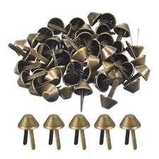 200Pcs Bag Feet Stud Spike, 15mm Purse Cone Studs Metal Spikes, Bronze