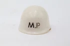 Vintage G.I. Joe Hasbro White MP Helmet Military Police Accessory 1960s Original
