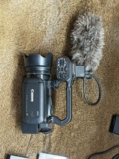 Canon XA10 professional HD camera with professional microphone and case