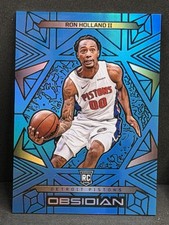 2024-25 Panini Obsidian-#164 Ron Holland II Electric Blue Etch RC /30