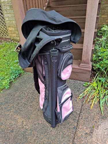 โณ๏ธ Womans AFFINITY ๐ Pink GOLF BAG 14-way Lightweight MultiPocket excellent - Picture 2 of 10