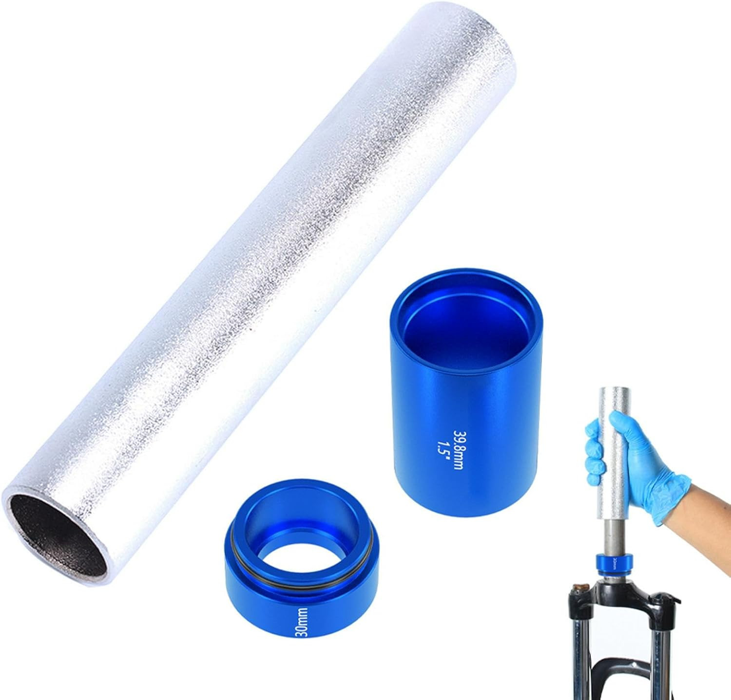 EKDJKK 3PCS Bike Fork Crown Race Setting Tool, Bike Headset Base Spacer Install 