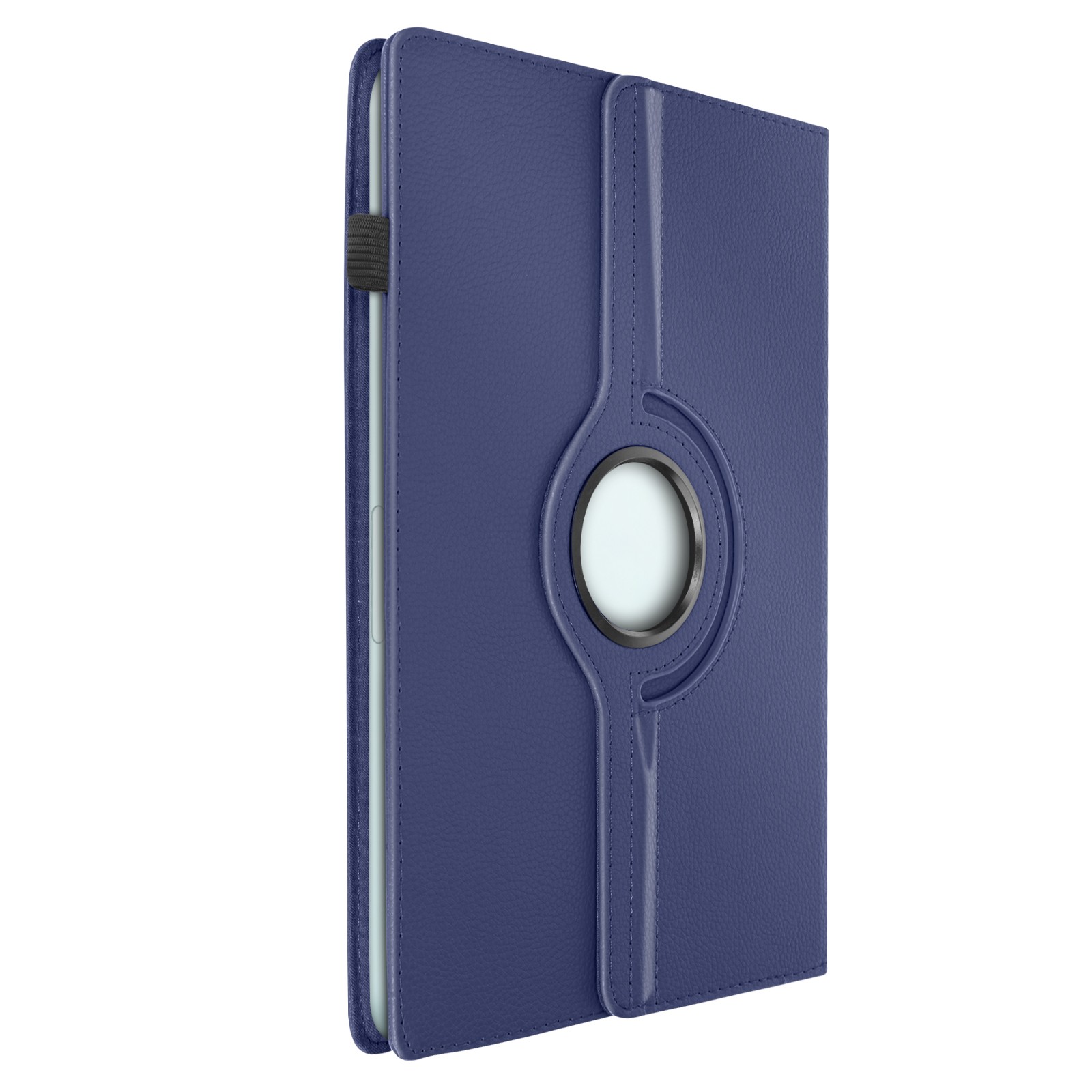 Housse tablette 12 pouces bleu anti-rayure avec support rotatif pour éviter les chutes