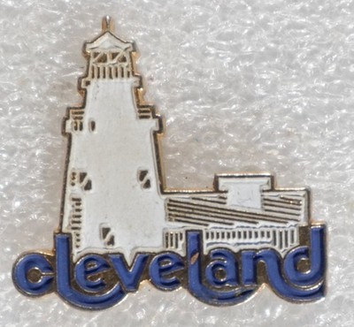 Cleveland Lighthouse Enamel Pin Pinback Button Souvenir Travel