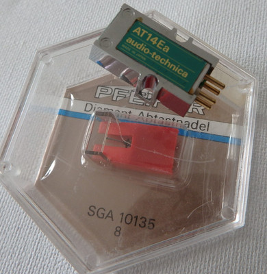 Audio-Technica AT 14 Ea Tonabnehmer System 1/2'' - neue Pfeifer Nadel ATN 13 EAV