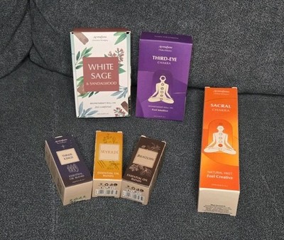 Aromafume Natural Mist Essential Oil Aromatherapy Roll-On 6er Set aus Indien