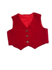Vintage Handmade Boys Red Vest 12M