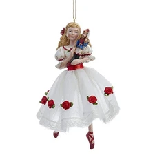 Kurt Adler 6" Resin Clara Christmas Ornament. NEW!