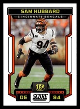 Sam Hubbard 2023 Score #204 Cincinnati Bengals FOOTBALL FREE SHIPPING
