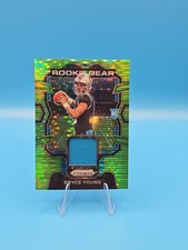 2023 Panini Prizm Football Bryce Young RC Green Pulsar Rookie Gear Patch #RG-BY