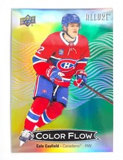 2024-25 Upper Deck Allure - Color Flow Cole Caufield #CFL-16 Yellow-Orange