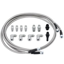 6AN Transmission Fluid Oil Cooler Hose Line Kit GM Chevy 4L80E TH350 TH400 700R4