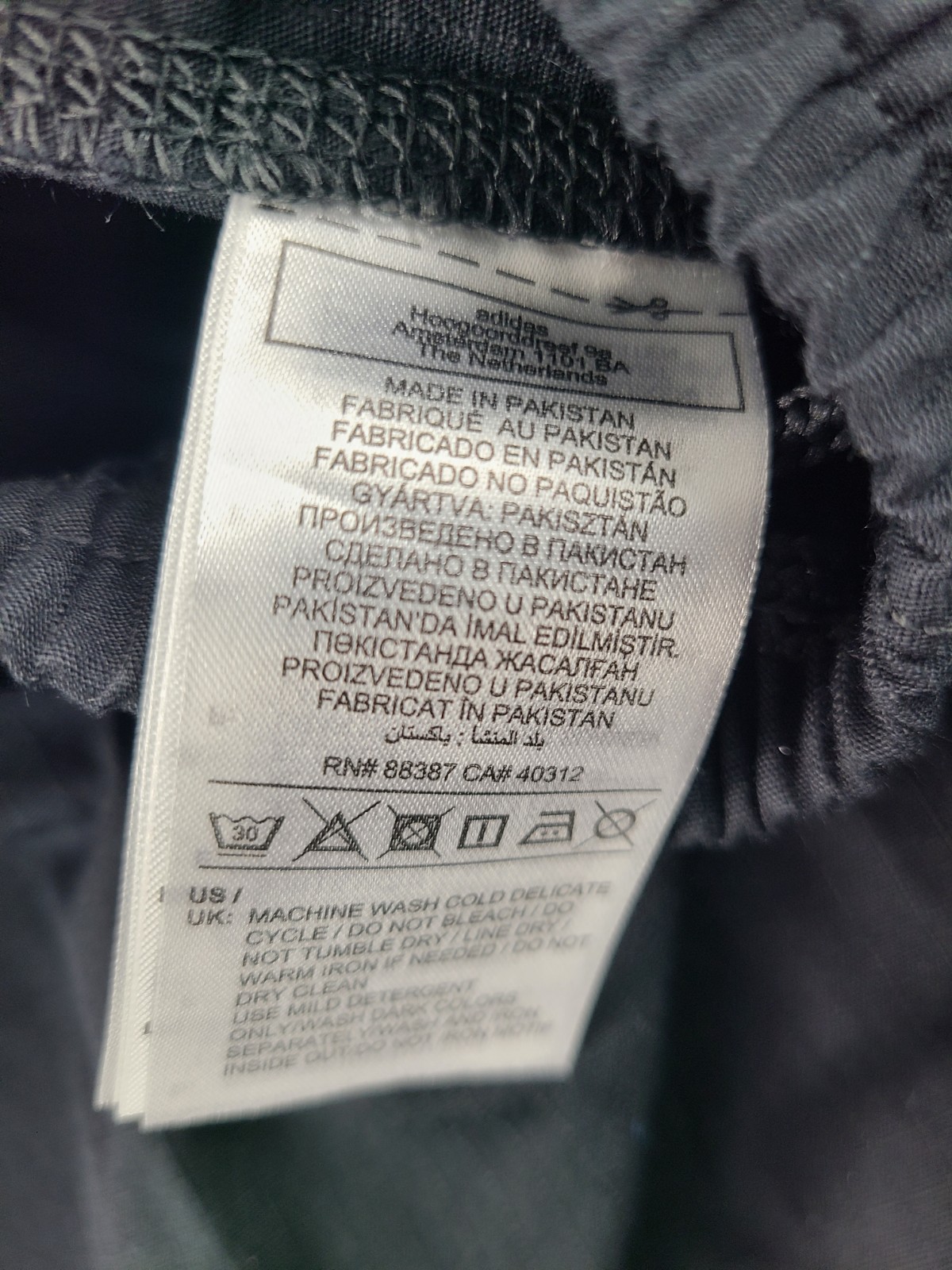 adidas x Essentials Woven Black Cargo Pants Men's Size Small #JW6020 NWT  thumbnail 9