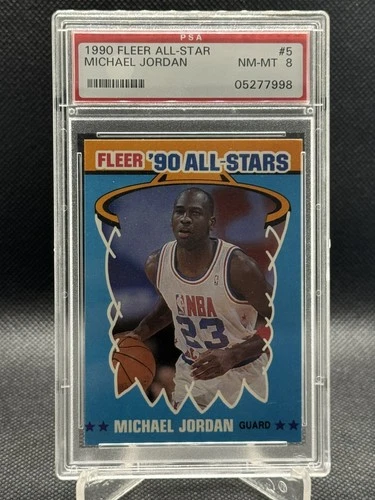 1990-91 Fleer Michael Jordan All-Star #5 PSA 8 NM-MT