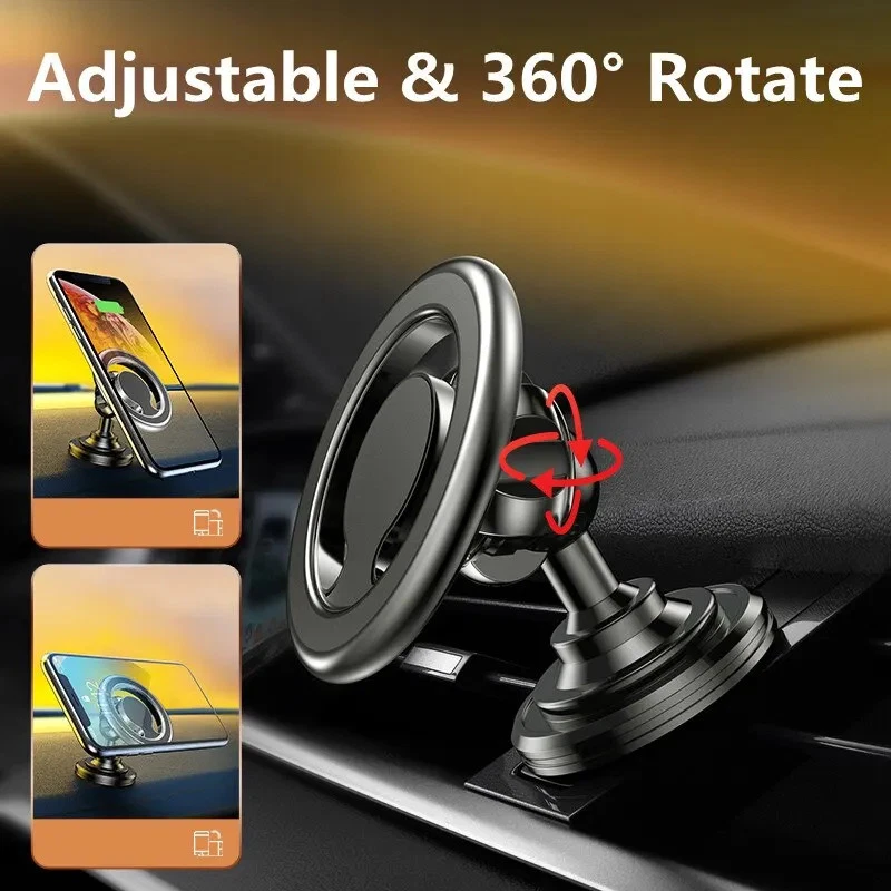 Magnetic Car Phone Holder Stand Magnet Car Mount Support GPS Mobile Bracket in C - Image 3 of 4