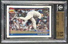 1991 Topps Desert Shield Nolan Ryan #1 BGS 9.5 Gem Mint Texas Rangers HOF Card
