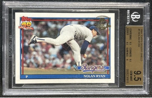 Nolan Ryan #1 1991 Topps Desert Shield card