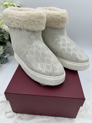 Gucci Women's Boots With Merino Wool Lining Size 39 Made In Italy 