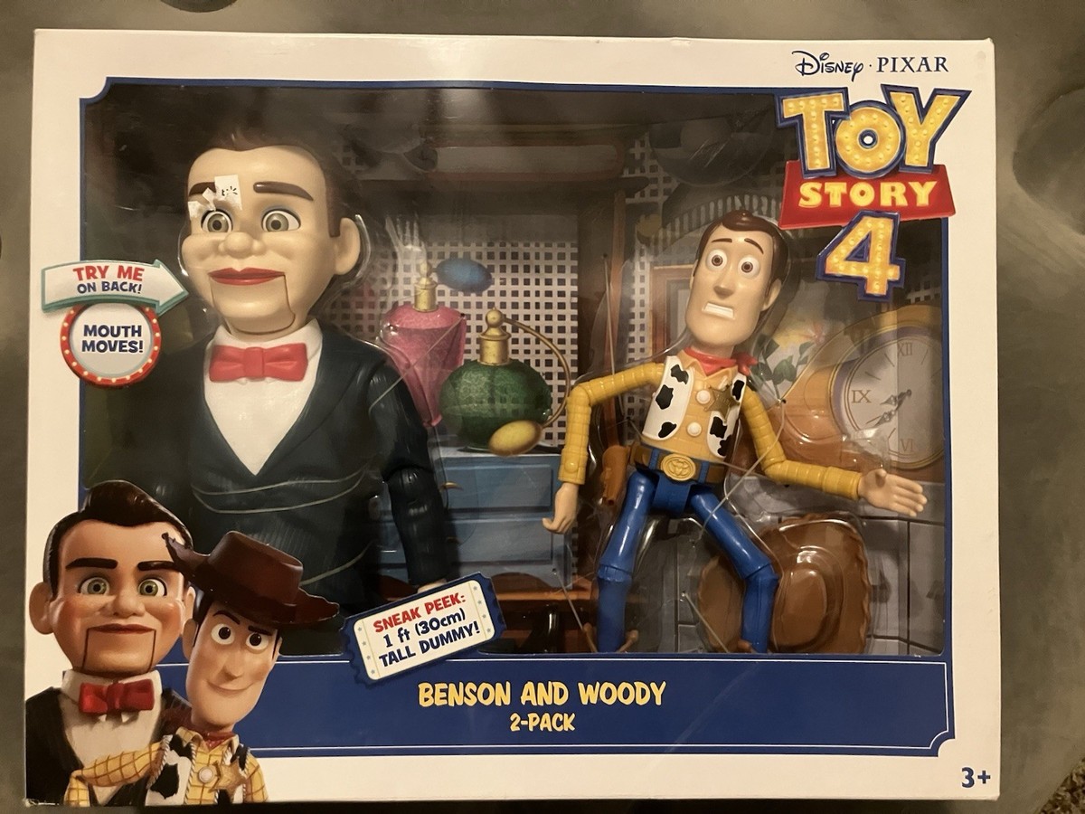 Mattel Toy Story 4 Woody & Benson Action Figures Mouth Moves Fully