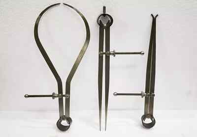 75mm / 3'' Set of 3 Spring Calipers Inside / Outside / Divider - India's Best