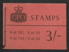 M53 3/- Dec 1962 Wilding AVC GPO Avert booklet - No Stamps