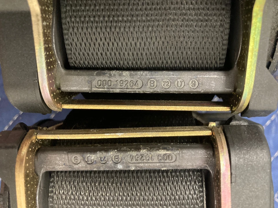 Lote de 3 cintos de segurança 1997-2003 BMW E39 525i 528i 530i 540i esquerda direita 00019264 #511M - Imagem 4 de 4