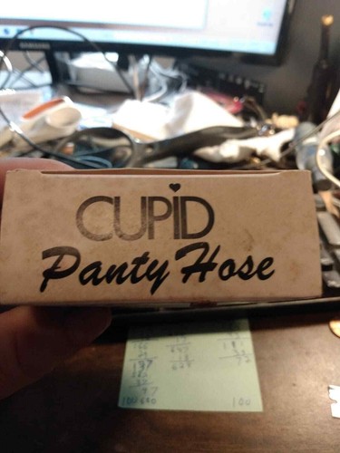 CUPID BRAND VINTAGE PANTY HOSE, BROWN, FITS 5' TO 5'-10", 100-150 LBS NEW IN BOX - Picture 5 of 6
