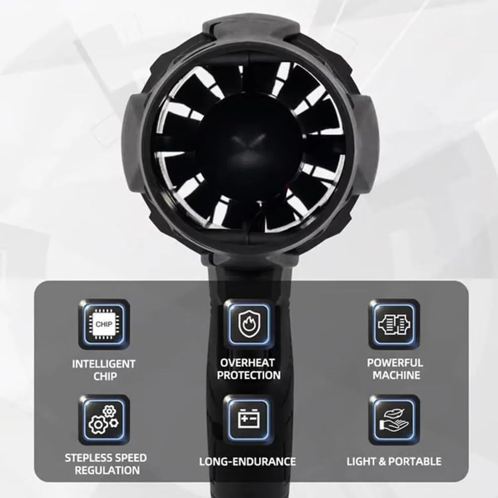 Jet Dry Mini Blower 16500RPM Air Blower Super Fan Battery Powered Mini Dryer US