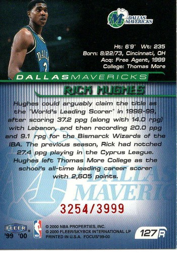 1999-00 FLEER FOCUS ROOKIES - Pick From List - Complete Your Set - Picture 14 of 26