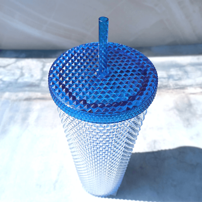 Starbucks Korea 2021 Summer Shine Blue Bling Stud 710ml MilkyWay