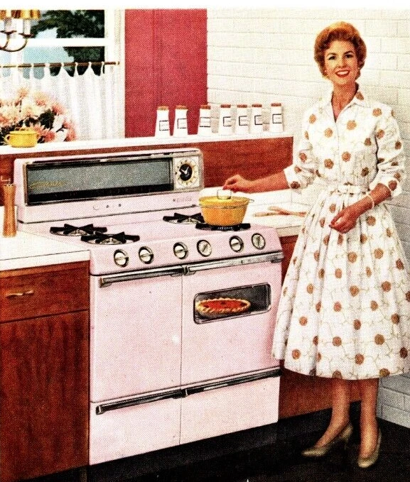 Pink 2024 retro stove