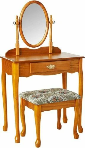 Tocadores de roble Crown Mark y mesas de maquillaje