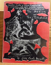 Souvenir 1947 NY **GIAN CARLO MENOTTI-The Medium & The Telephone Free Shipping