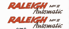 Pair Raleigh RM8 Automatic MKII side panel Decals Self Adhesive Vintage Moped