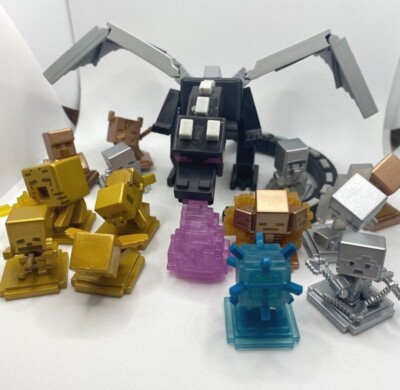   Minecraft Collectible Minifigure Lot - Achievement - Ender Dragon + Rares!  