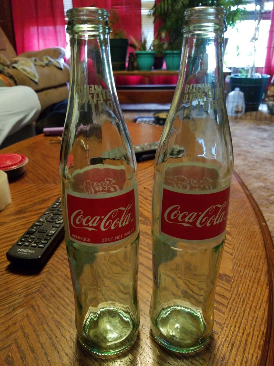 Medio Litro Retornable 500 ml Full Coca Cola Mexican coke Bottle