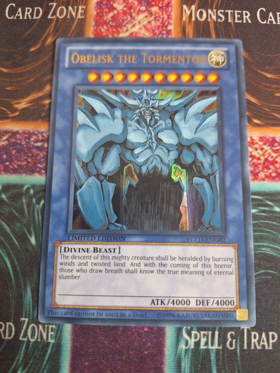 Yu-Gi-Oh! Obelisk the Tormentor YGLD-ENG02 Limited Ultra Rare Near