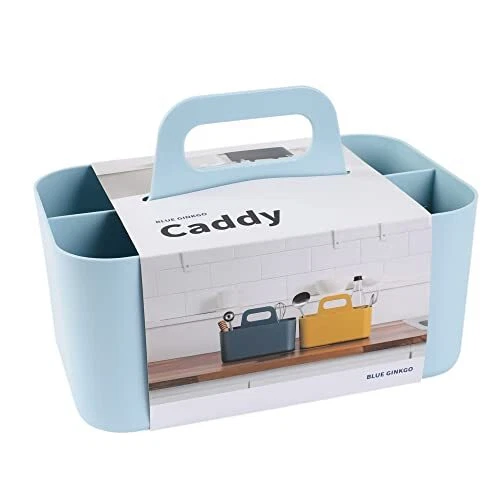 Multipurpose Caddy Organizer - Stackable Plastic Caddy with Handle, Desk